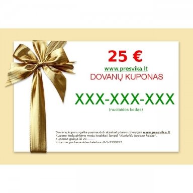 25 € dovanų kuponas