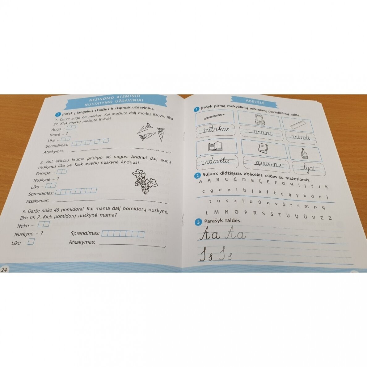 Kartojimo užduotys pirmokams. Matematika. Lietuvių kalba. 3 Kartojimo užduotys pirmokams. Matematika. Lietuvių kalba. 3