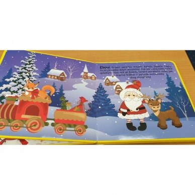 Kalėdinis traukinys. 2-3 metų vaikams (putplasčio knyga) 3