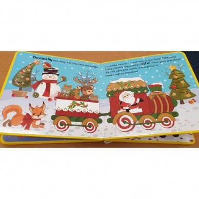 Kalėdinis traukinys. 2-3 metų vaikams (putplasčio knyga)