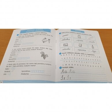 Kartojimo užduotys pirmokams. Matematika. Lietuvių kalba. 3