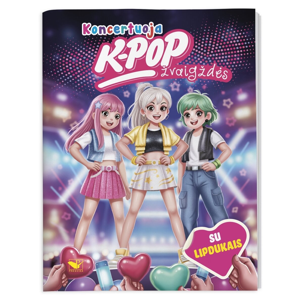 Koncertuoja K-POP žvaigždės. Su lipdukais Koncertuoja K-POP žvaigždės. Su lipdukais