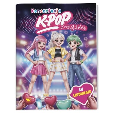 Koncertuoja K-POP žvaigždės. Su lipdukais Koncertuoja K-POP žvaigždės. Su lipdukais
