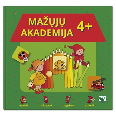 Mažųjų akademija 4+ (su lipdukais) Mažųjų akademija 4+ (su lipdukais)