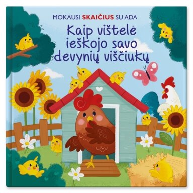 Mokausi skaičius su Ada. Kaip vištelė ieškojo savo devynių viščiukų Mokausi skaičius su Ada. Kaip vištelė ieškojo savo devynių viščiukų