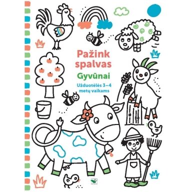Pažink spalvas. GYVŪNAI. Užduotėlės 3-4 metų vaikams Pažink spalvas. GYVŪNAI. Užduotėlės 3-4 metų vaikams