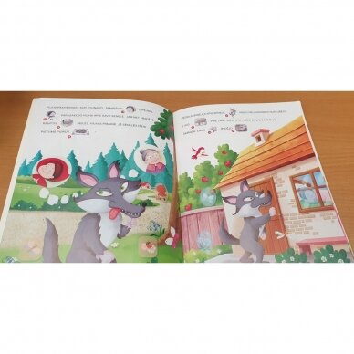 BROKAS. Pasaka su lipdukais. Raudonkepuraitė (grįžę iš prekybos vietų) 3 BROKAS. Pasaka su lipdukais. Raudonkepuraitė (grįžę iš prekybos vietų) 3