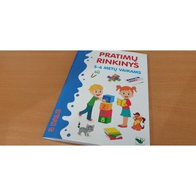 BROKAS. Pratimų rinkinys 5-6 metų vaikams. 3 dalis (minimalūs višelio defektai)