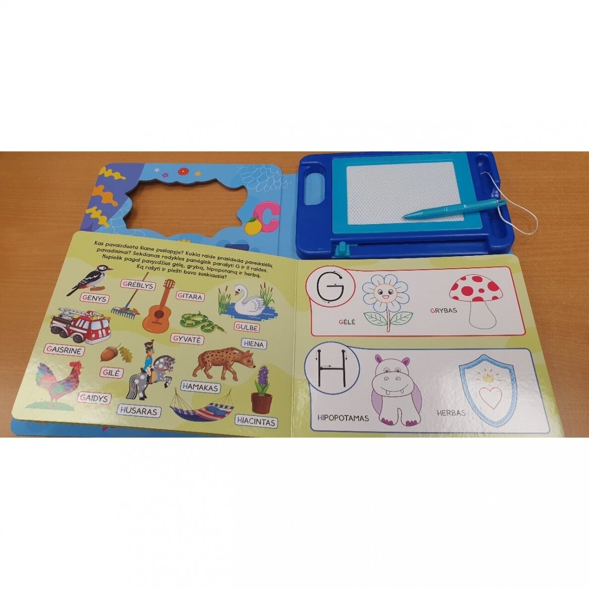 BROKAS!!! Rašau magnetinėje lentoje. Raidžių pažinimo užduotys. 4-5 m. vaikams (iš grąžinimų) 4