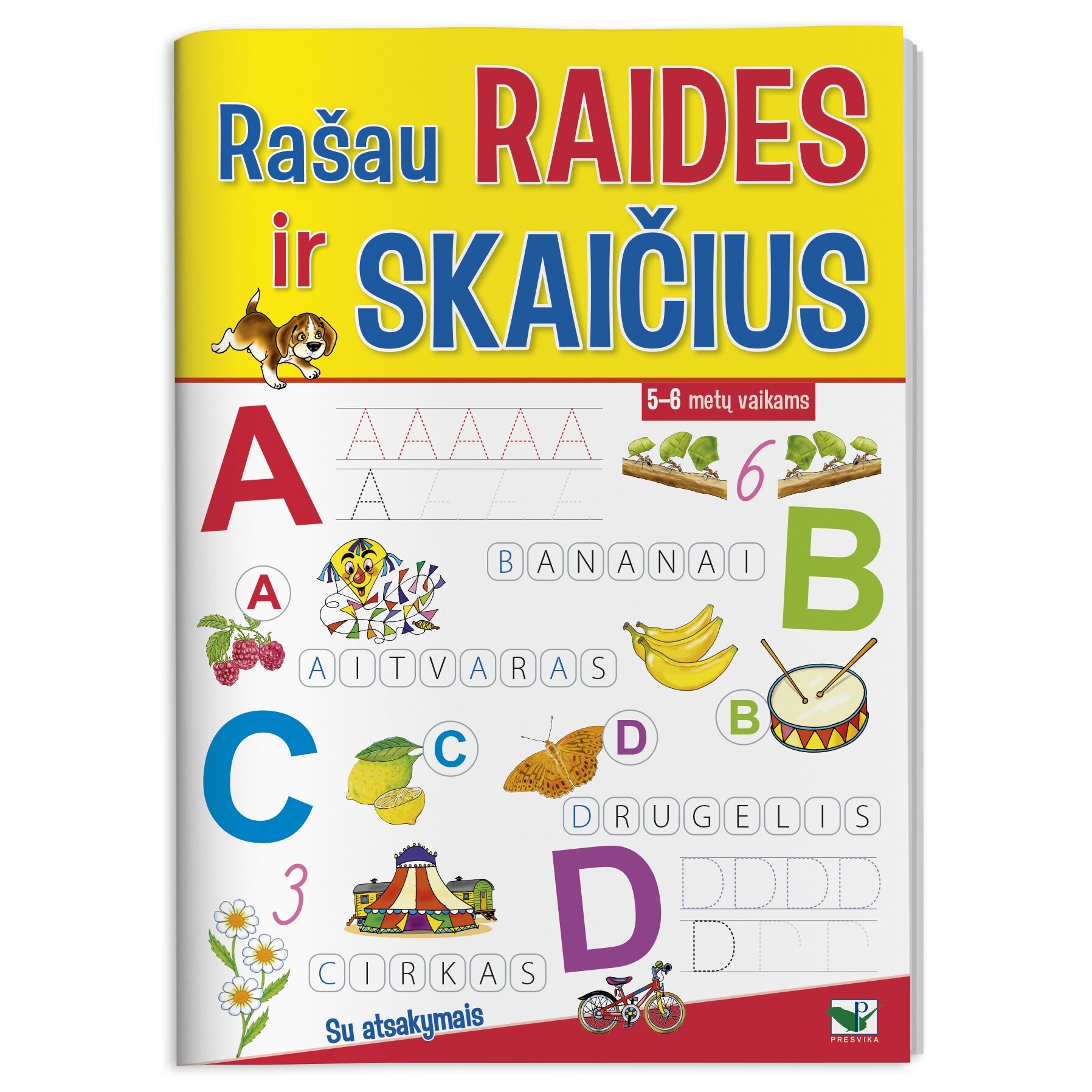 Labas Rugseji Raides Rašau raides ir skaičius 5-6 metų vaikams | 5-6 metų vaikams | Knygelės ...
