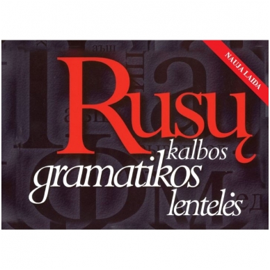Rusų kalbos gramatikos lentelės (iš grąžinimų)