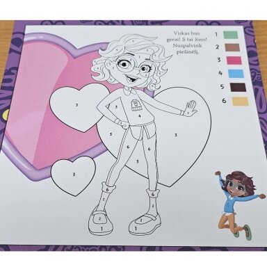 Spalvink pagal skaičius. Su lipdukais. Polly Pocket Spalvink pagal skaičius. Su lipdukais. Polly Pocket