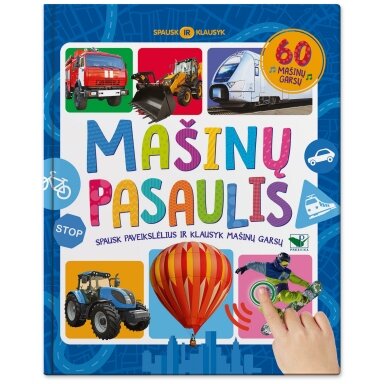 BROKAS!!! Spausk ir klausyk. Mašinų pasaulis. 60 mašinų garsų (iš grąžinimų, GROJA)
