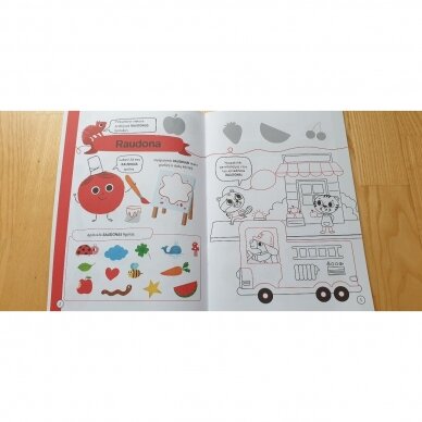 Spalvų pasaulis. Užduočių knygelė 4-5 metų vaikams su lipdukais ir su papildomomis interaktyviomis užduotimis! 3