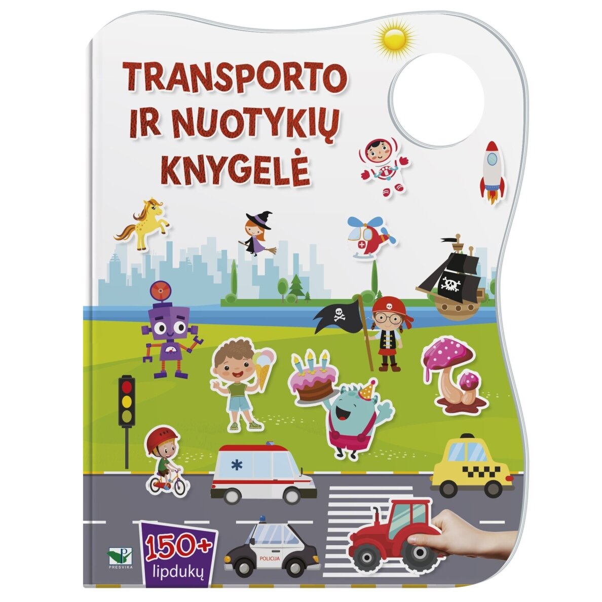 Transporto ir nuotykių knygelė. 150+ lipdukų